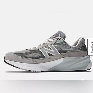 New balance 990v6 mens size 10 sneakers, grey and white
